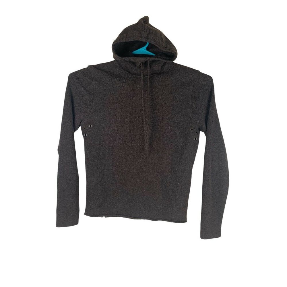 Burberry brown women’s pullover hoodie Sz M  Pure Wool Hoodie Distressed New Age